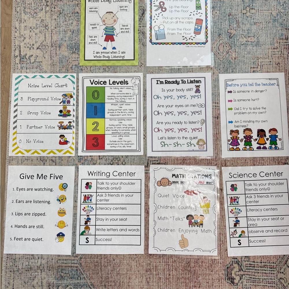 Educational Classroom Posters Set